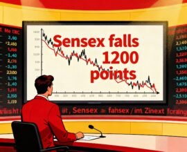 Stock Market Crash: Sensex Falls 1,200 Points | Global Selloff Hits Indian Markets