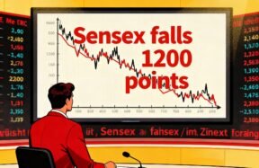 Stock Market Crash: Sensex Falls 1,200 Points | Global Selloff Hits Indian Markets